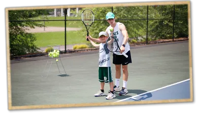 Tennis at Trails End Camp